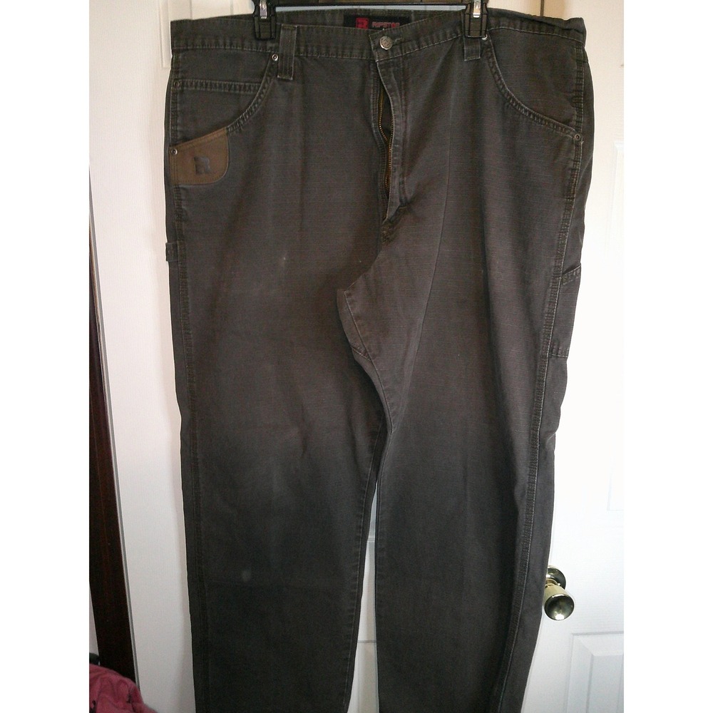 Eddie  Carpenter Pants Workwear Utility Pockets Brown Cotton‎ Blend 42x32